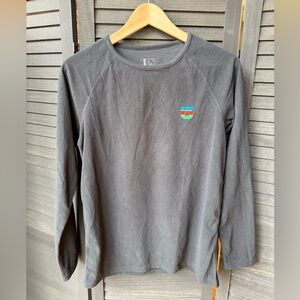 Burton Black Long-Sleeve Crewneck with Small Multicolor Chest Logo